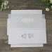 Rectangle Invitation Card Glitter Vellum Paper Greeting Card with Envelope